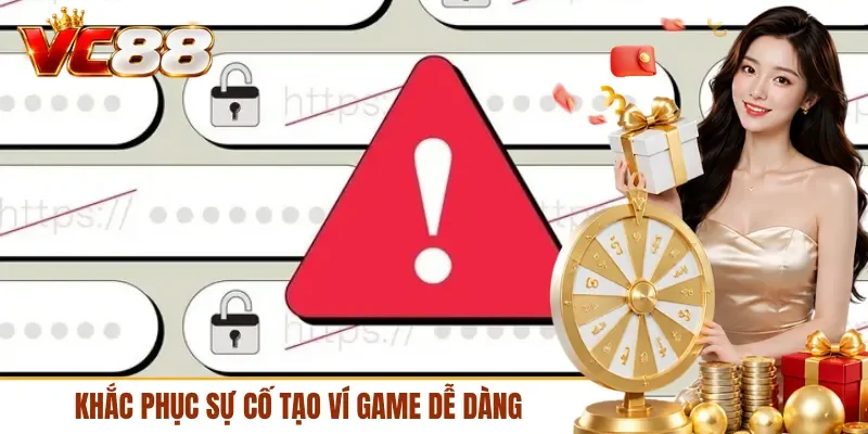 Khắc phục sự cố tạo ví game dễ dàng